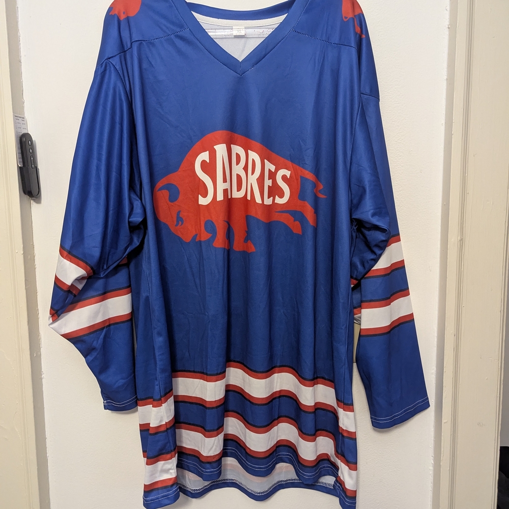 Blue Sabres Hockey Jersey